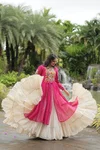 KA 5036 Kora Cotton Navaratri Special Mom Daughter Lehenga Choli Wholesale Shop In Surat